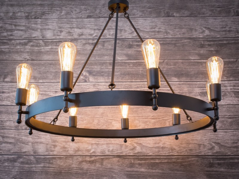 Rustic Chandelier CROWN 80 9z, Crafdeco