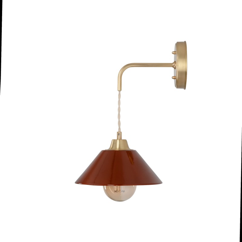 Lumo Classic Brass Wall Sconce-CARMINE