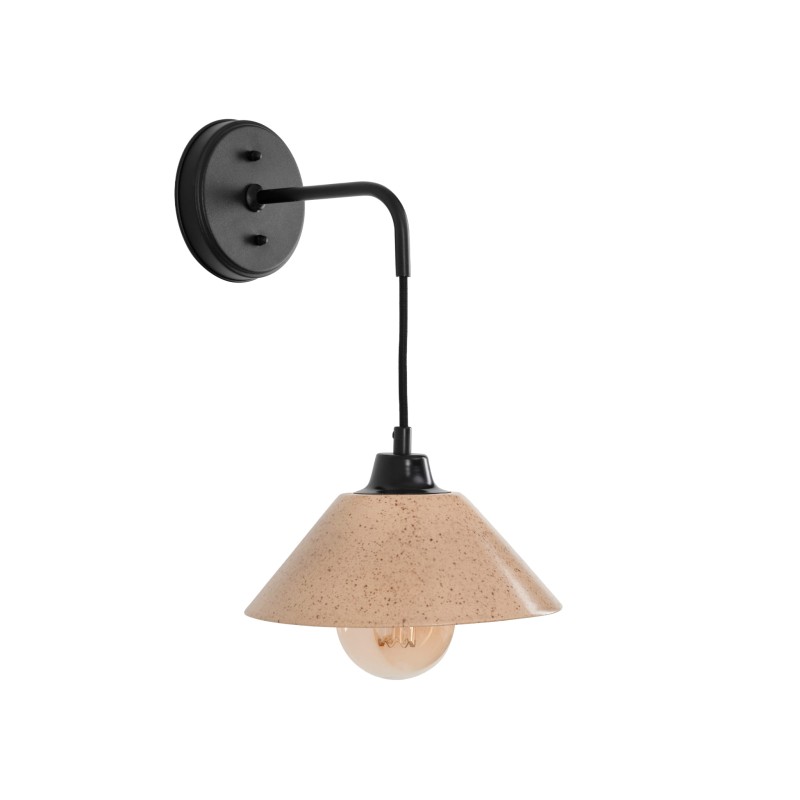 Lumo black wall lamp-SANDSTONE