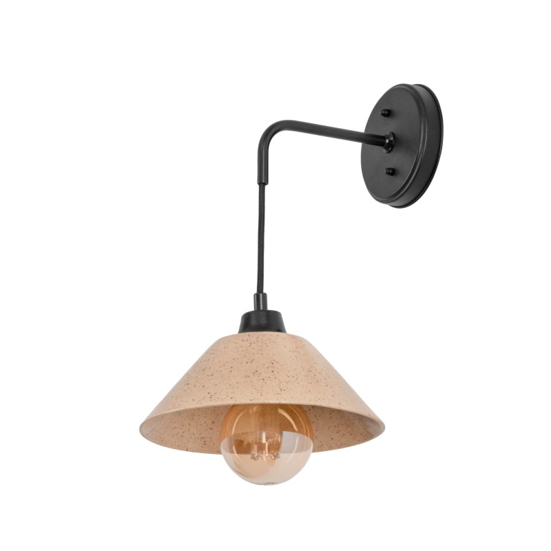 Lumo black wall lamp-SANDSTONE
