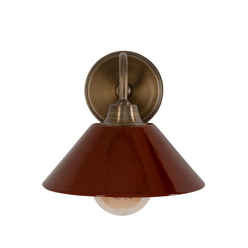 MILO Patina Wall Sconce-CARMINE-wide