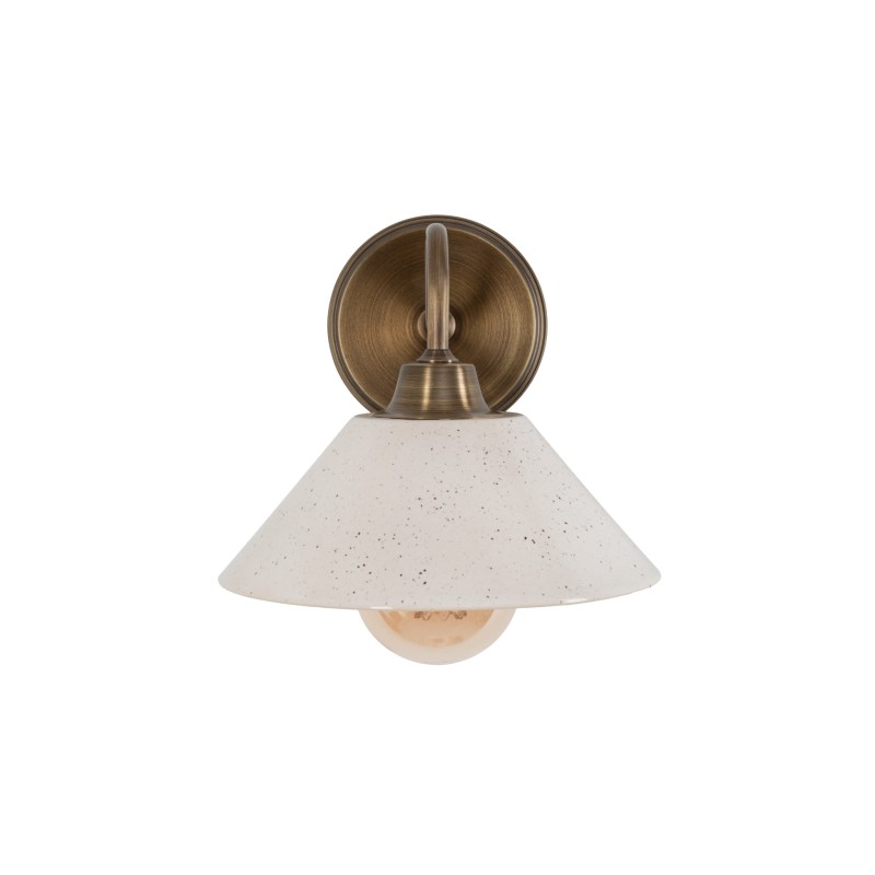 MILO Patina Wall Sconce-IVORY-wide
