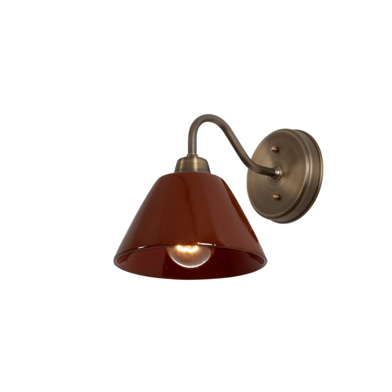 MILO Patina Wall Sconce-CARMINE-slim