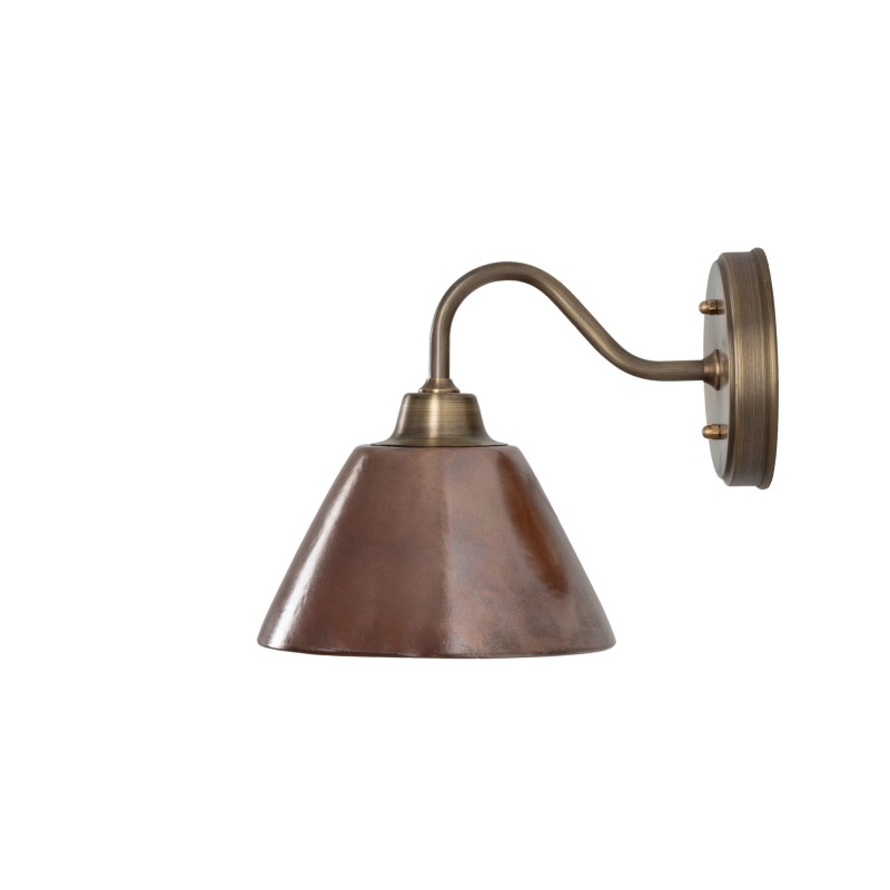 MILO Patina Wall Sconce-COPPER-slim