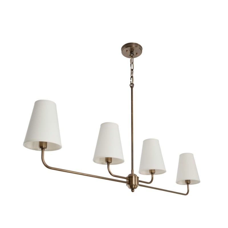 Classy antique brass chandelier-white-narrow