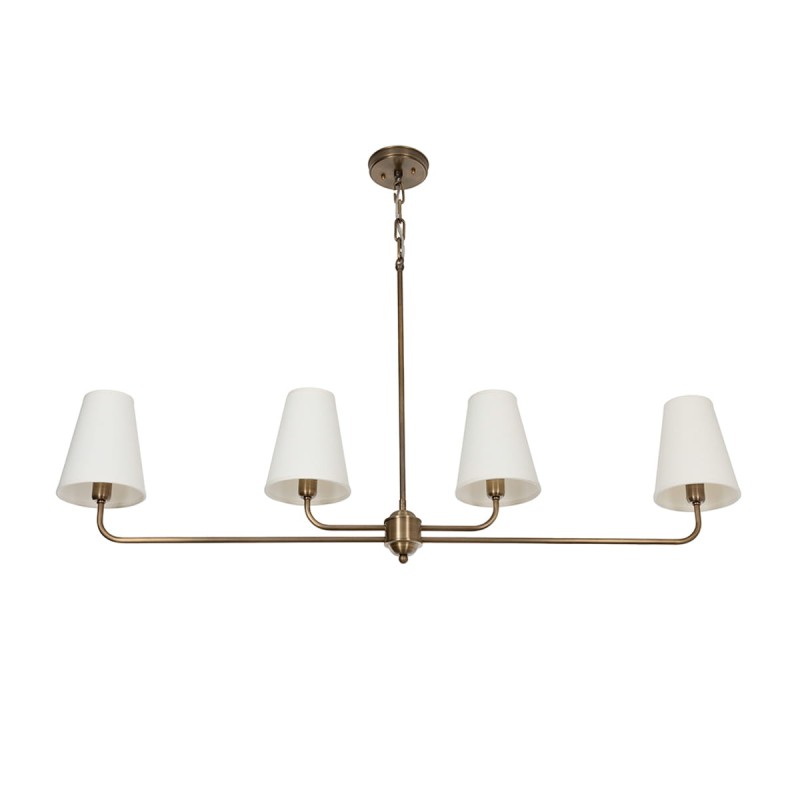 Classy antique brass chandelier-white-narrow