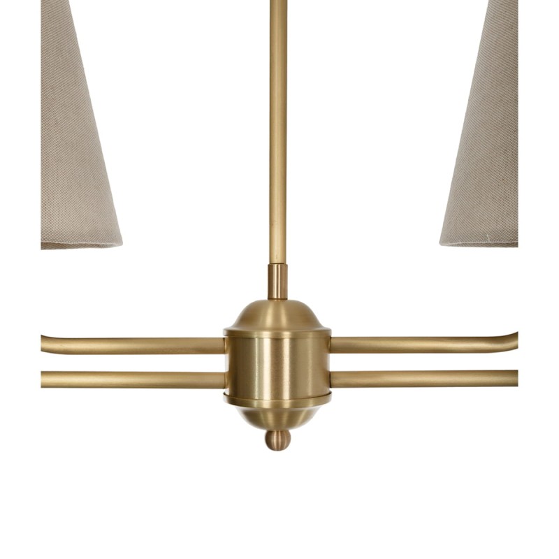Classy Brushed Brass Chandelier