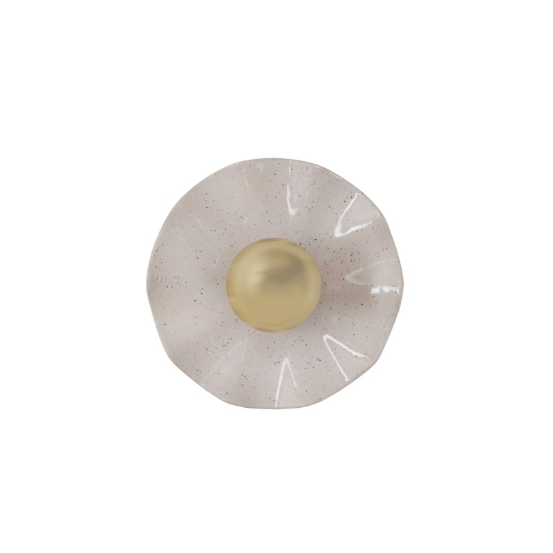 Brass ceramic wall lamp Ario-Ivory