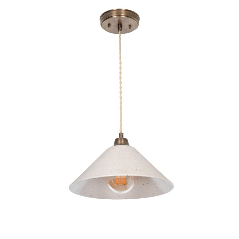 MIRA Brass Lamp, Antique Patina – IVORY