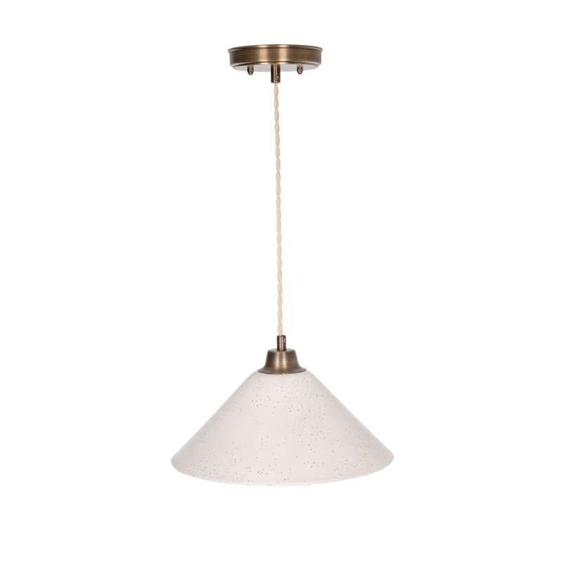 MIRA Brass Lamp, Antique Patina – IVORY