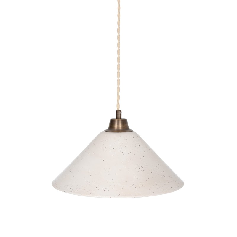 MIRA Brass Lamp, Antique Patina – IVORY