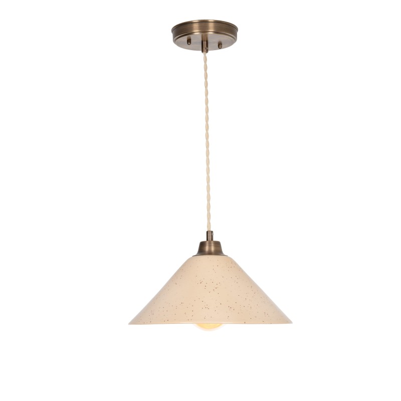 MIRA Brass Lamp, Antique Patina-SANDSTONE
