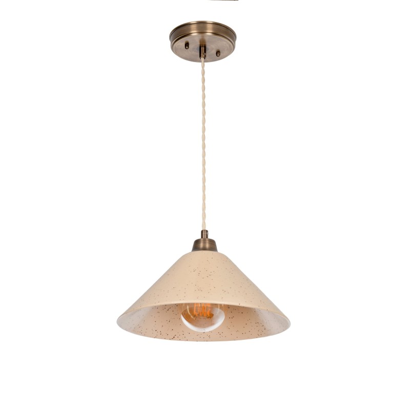 MIRA Brass Lamp, Antique Patina-SANDSTONE