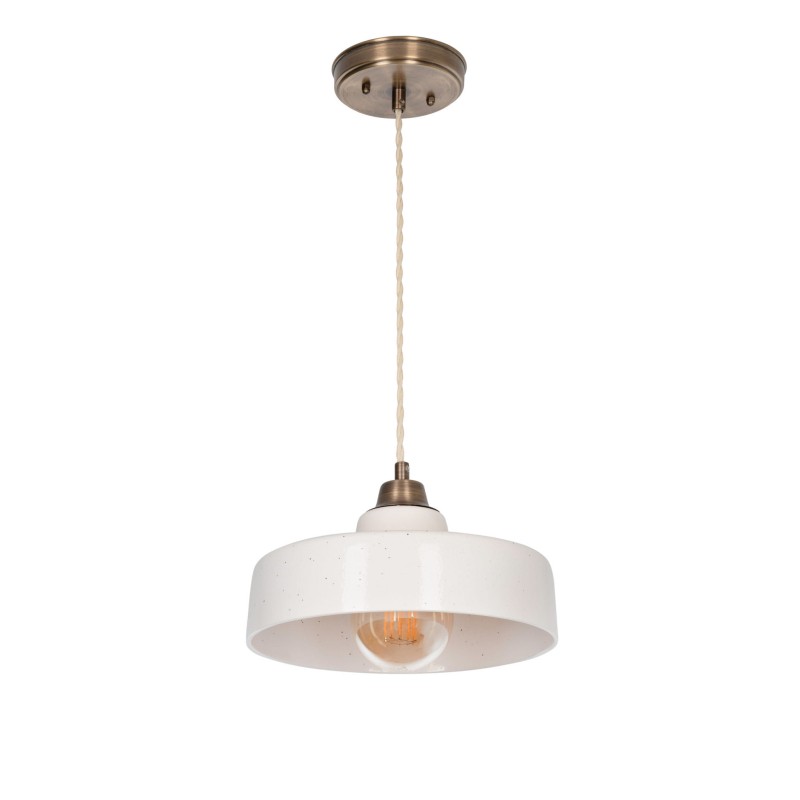 STELLA Brass Pendant Lamp – IVORY