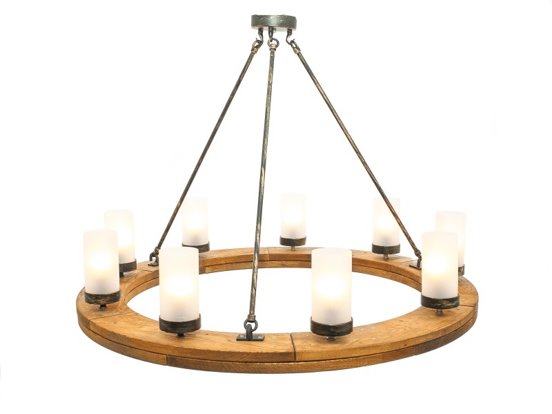 Rustic Chandelier Circle 110, Crafdeco