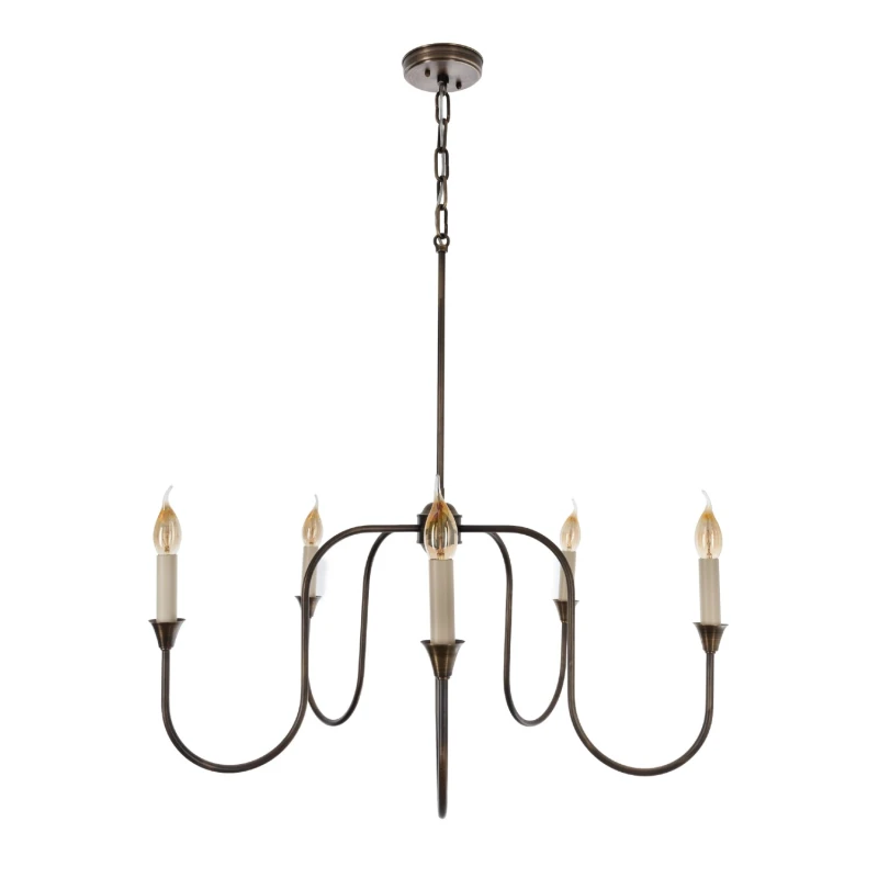 Lampa mosiężna Verona, bez abażura-Crafdeco