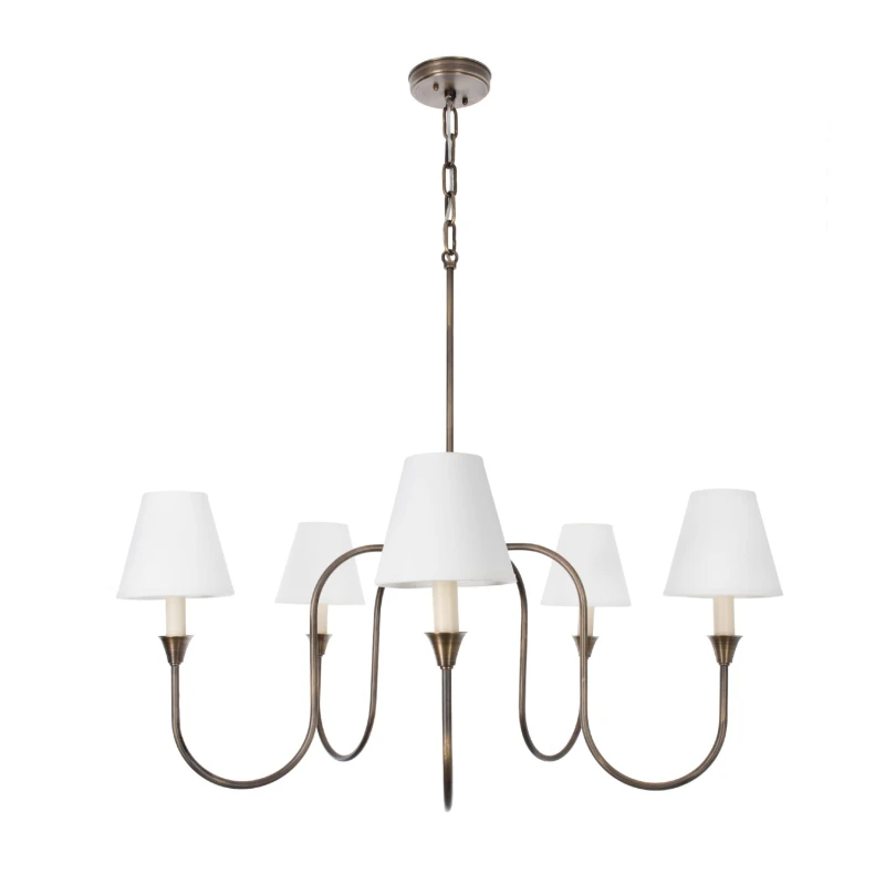 Verona Brass Lamp, white lampshade-Crafdeco.