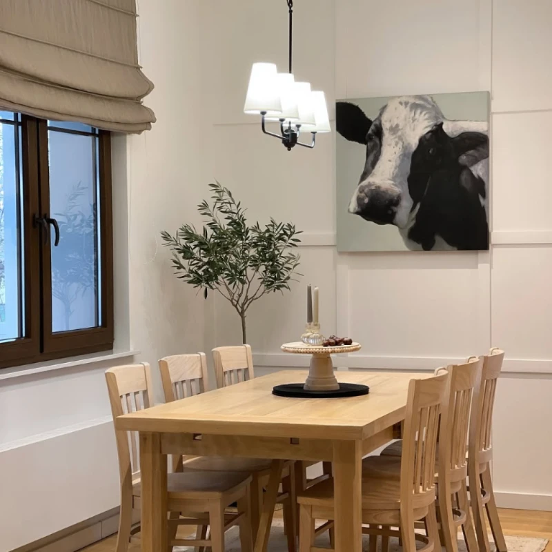 lampa classy czarna 1 abażur biały, Crafdeco