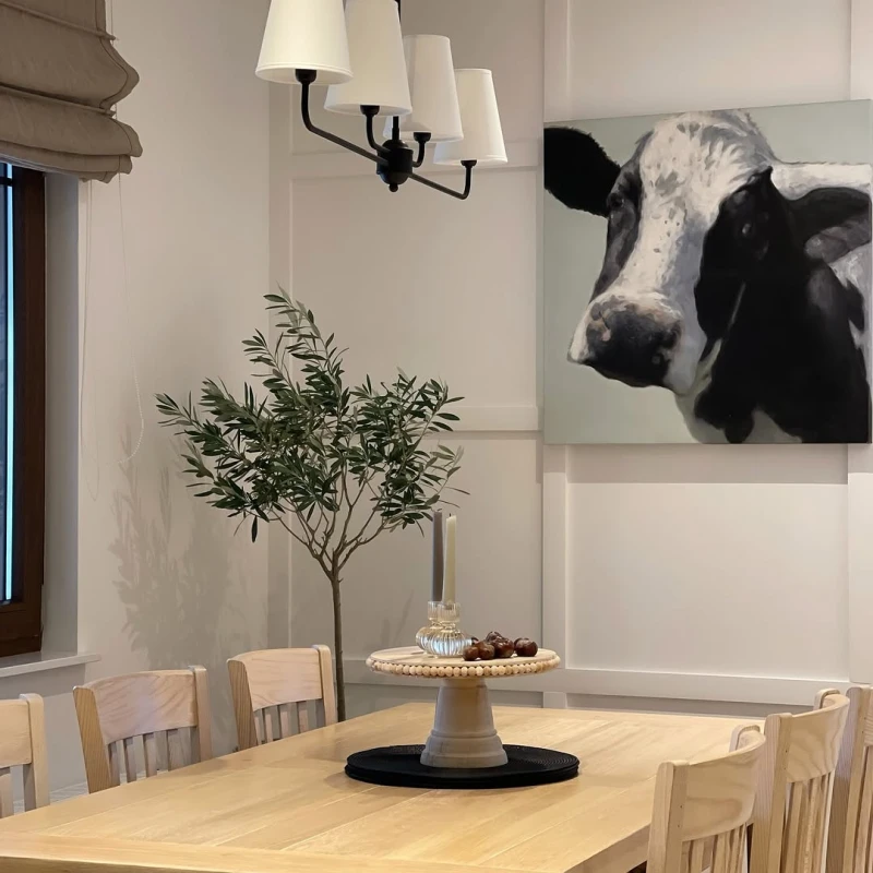 lampa classy czarna 2 abażur biały, Crafdeco