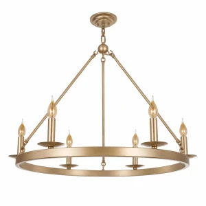 Metalowy żyrandol CASTLE 70cm Złoty