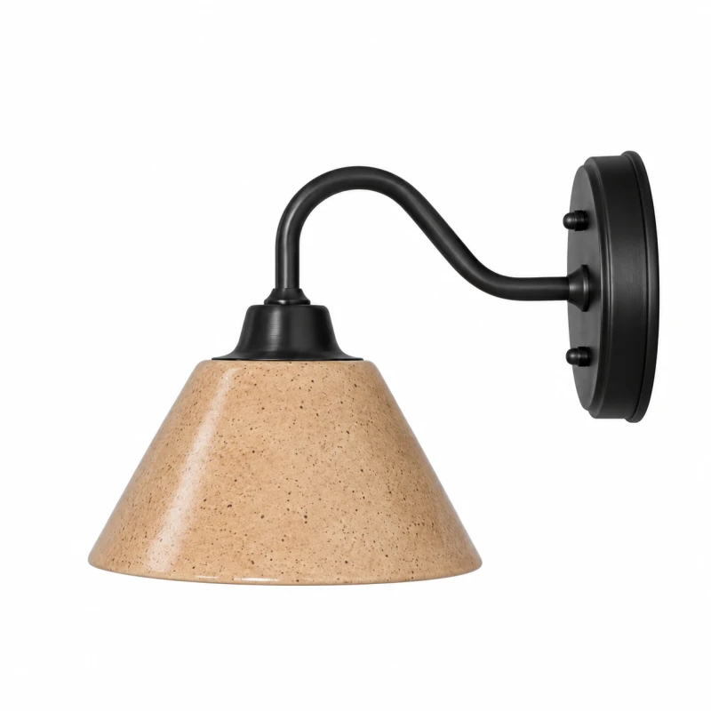 Kinkiet MILO Czarny -Sandstone SLIM.png